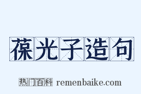 葆光子造句是什么意思的图片